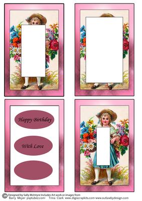Just a Girl Happy Birthday with Love Tunnell