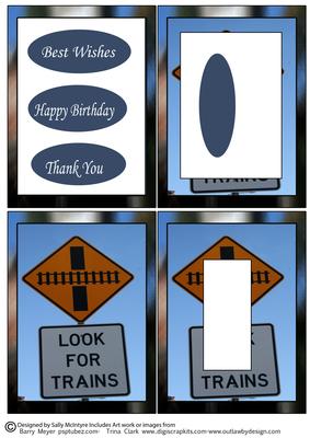 Look for Trains Tunnell Card