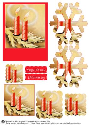 Shaped Pyramid Candles for Christmas