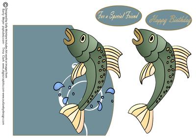 Quick Easy Fish Card for Your Fisher Person