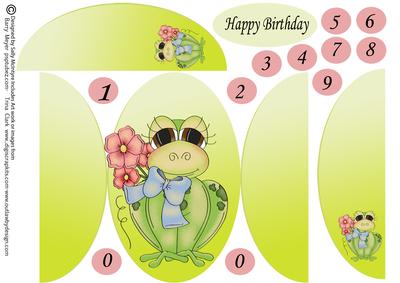 Happy Birthday Frog Numbers to Suit Any Age