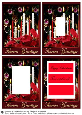 Tunnell Card Candles of Christmas Seasons Greetings from Ou
