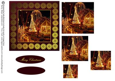 Next Door Lights at Christmas with Lace Edge