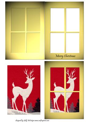 Through My Window Rudolf Merry Christmas