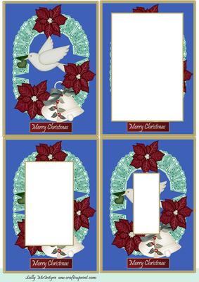 Doves of Christmas Tunnell Card