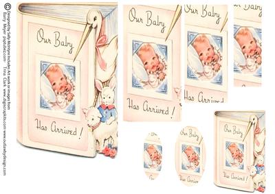 Our Baby Has Arrived Pyramid Card