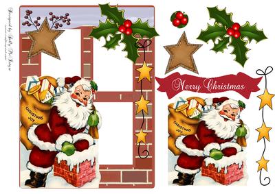 Santa in the Chimney.