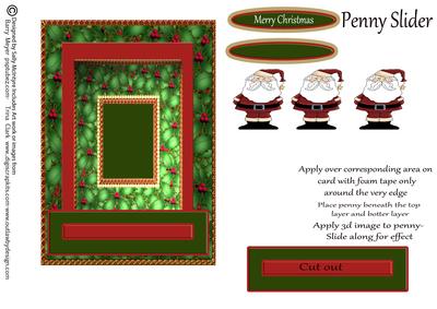 Penny Slider Santa Clauss with Instructions