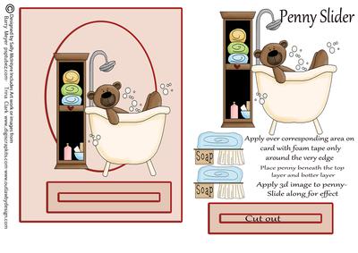 Bath Time Girl Style Penny Slider