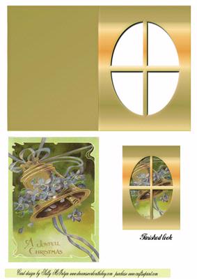 Xmas Bell Window Card
