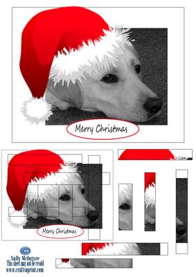 Labrador or Guide Dog Chritmas Merry Christmas