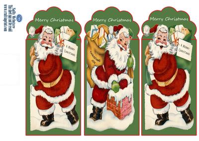 Merry Christmas Book Marks or Card Toppers