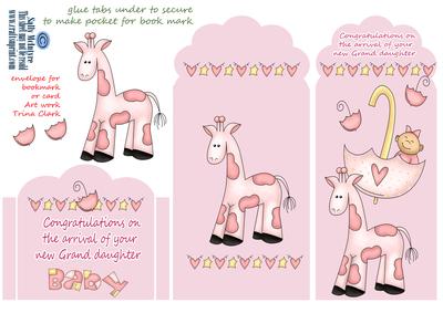 For the New Grandmother of a Baby Grandaughter Card or Bookm
