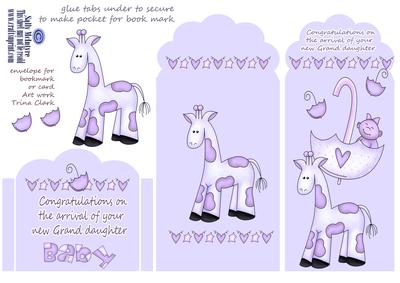 For the New Grandmother of a Baby Grandaughter Card or Bookm