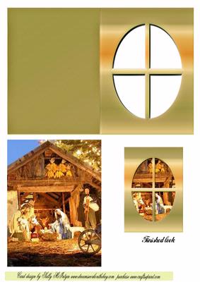 Nativity Window Card