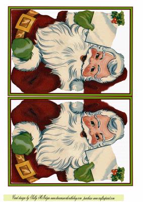 Santa Place Your Own Greeting Sheet
