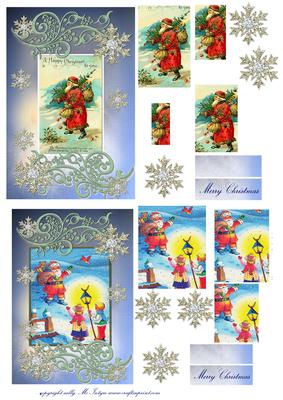Mini Series Vintage Xmas C6 Size Card