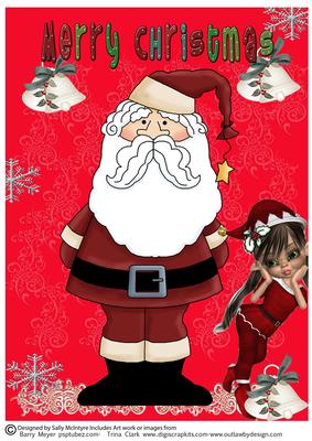 A4 Santa and His Elf