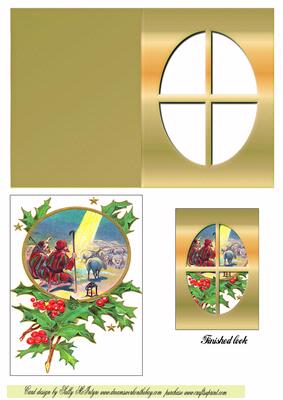 Shepherds Tending the Sheepwindow Card