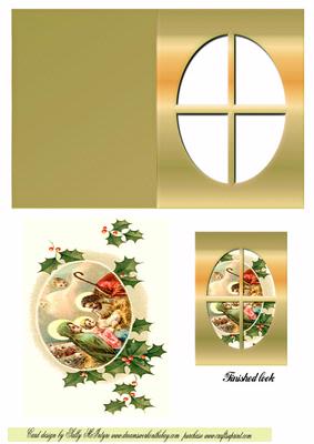 Landscape Nativity Window Card