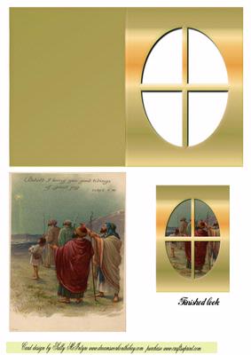 Wise Men Following the Star Window Card