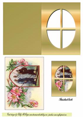 Vintage Wise Men Window Card
