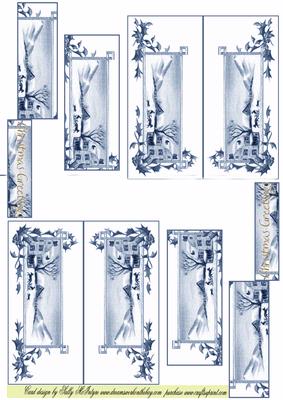 Miniature Series Pyramid in Blue