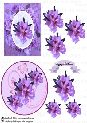 Orchids 3D 2 C6 Cards