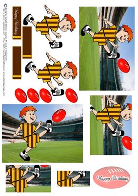 2 Up Aussie Rules Footy Dude 1