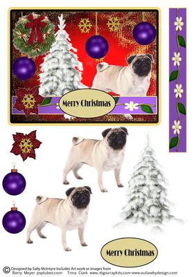 Even a Pug Loves Christmas