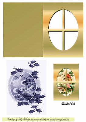 Landscape Nativity Window Card