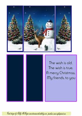 The Wish is Old, the Wish is True a Merry Christmas, My Friends to You