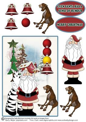 Even Santa Has a Sense of Humour Merry Christmas