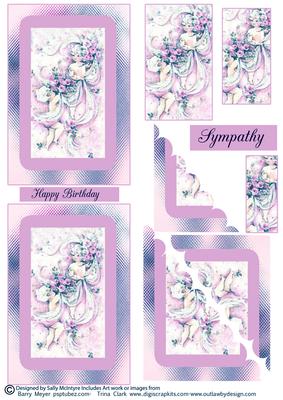 Angels Happy Birthday with Sympathy