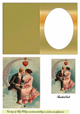 The Two of You Oval Single Window Card