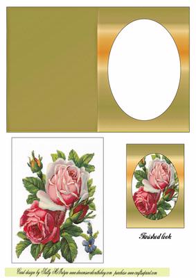 A Rose by Any Other Name Oval Single Window Card