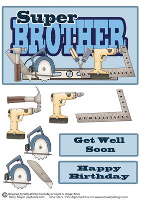Super Brother Happy Birthday Get Well Soon