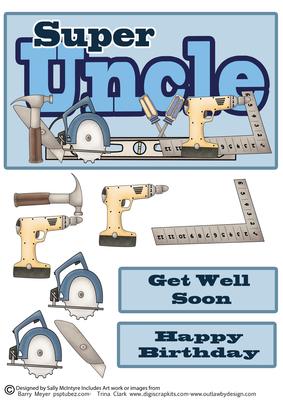 Super Uncle Happy Birthday Get Well Soon