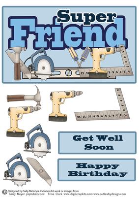 Super Friend Happy Birthday Get Well Soon