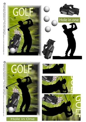 Golf 2 Up 2 C6 Cards