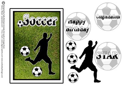 Soccer Happy Birthday Congratulations Star