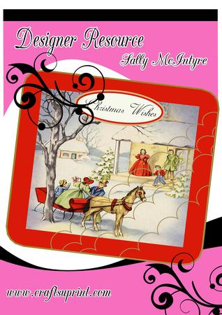 Christmas Wishes Approx 7 x 7 Includes Card Insert 2 Sheets