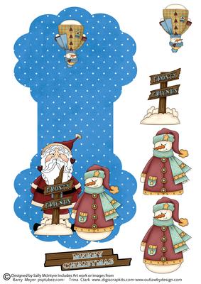 Frosty Mates with Santa