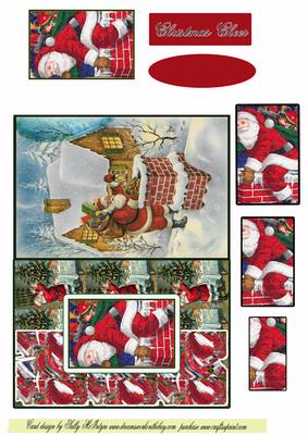 Down the Chimney Fold Back Card