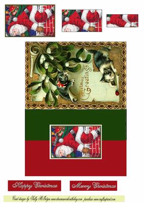 Xmas Foldback Red and Green for a Special Person