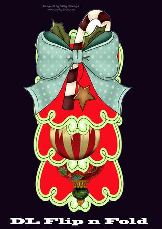Dl Christmas Flip and Fold Card So Easy
