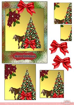 Pyramid of Christmas with 3D Bow Merry Christmas