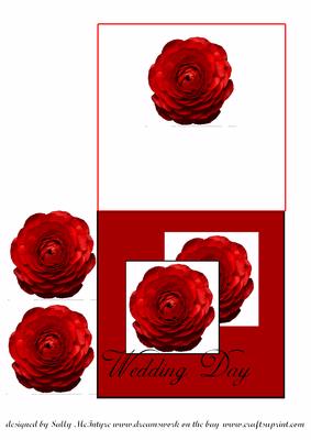 Red Rose Quick Wedding Card