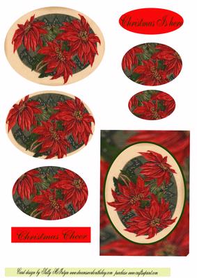 Oval Pyramid Poinsettia
