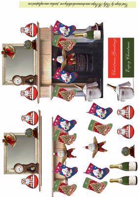 On the Mantle Piece 3D Your Own Mantlepiece for a Special Card